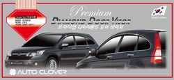 Ветровики с хром молдингом CR-V 07-12 (6 частей)