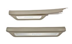 Внутрисалонные пороги с подсветкой Camry40/45 (беж. 4шт.)