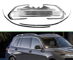 Отсечка окон bmw x7 темный хром