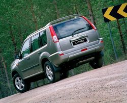 Спойлер на крышу x-trail