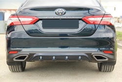 Задний диффузор для camry70 2019 с двойной выхлопной