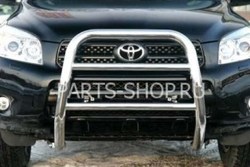 Защита переднего бампера на RAV4