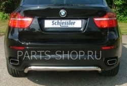 Защита заднего бампера на BMW