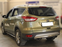 Защита заднего бампера радиусная Kuga 13-16